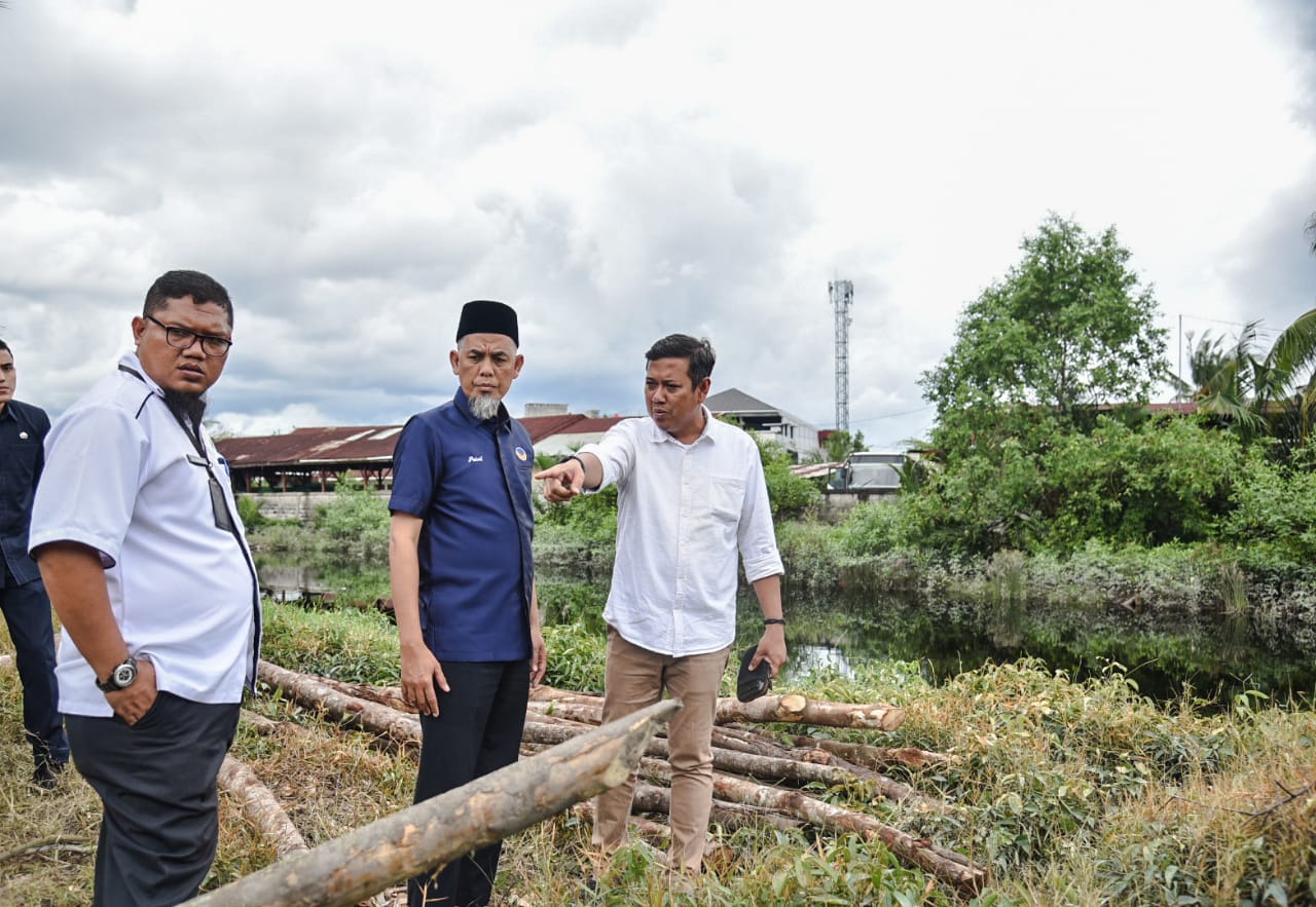 Wako Dumai, Paisal tinjau pembangunan pintu air