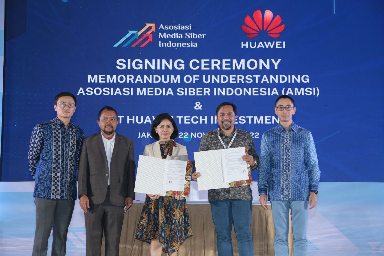 Huawei dan AMSI teken MoU pengembangan kompetensi awak media