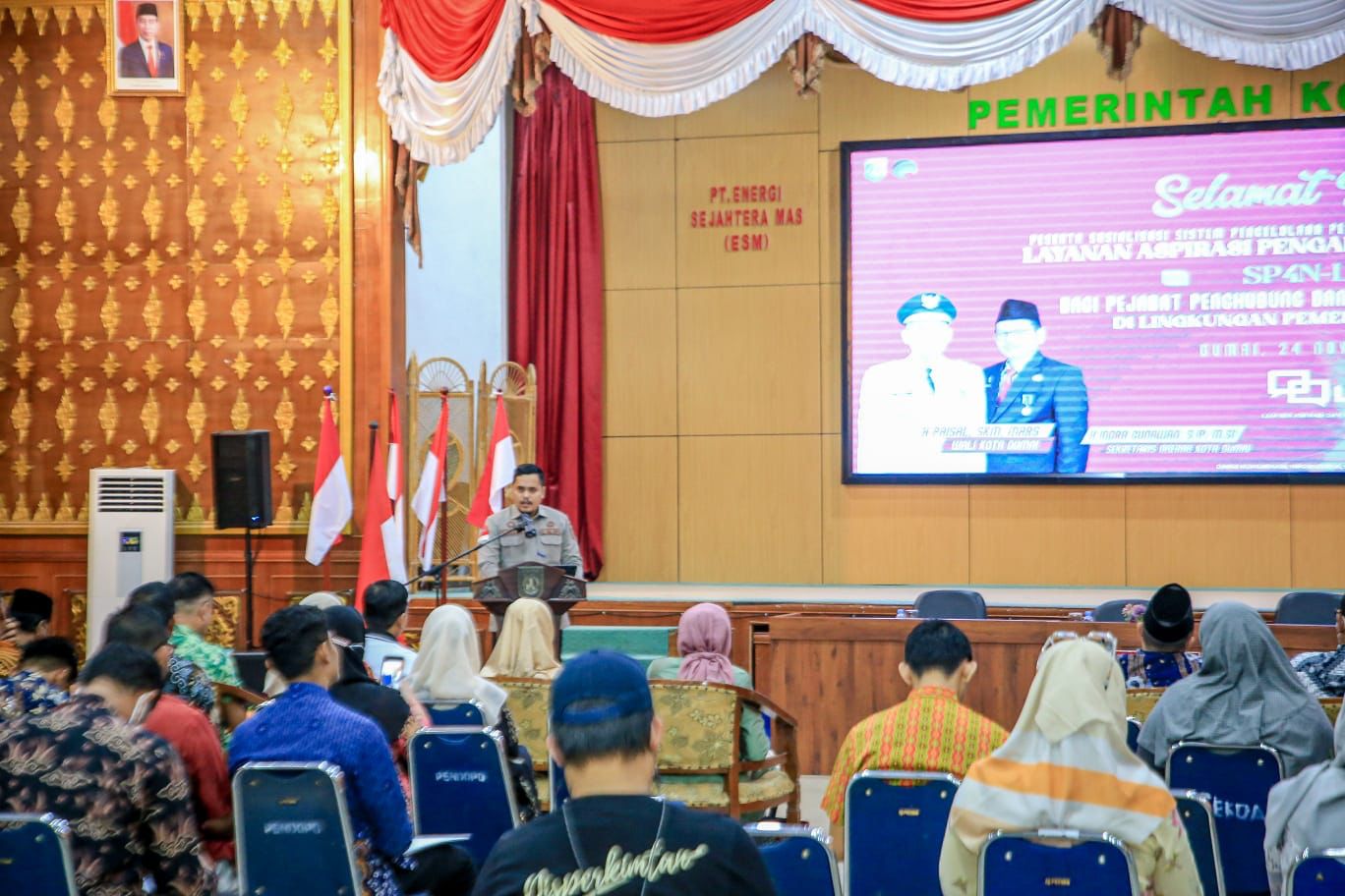 Saat Sosialisasi Aplikasi SP4N-Lapor