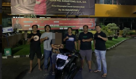 IRT yang bawa kabur motor berhasil diamankan polisi (Foto:Hariansingglang))