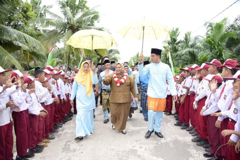 Bupati Bengkalis, Kasmarni kunker ke salah satu sekolah