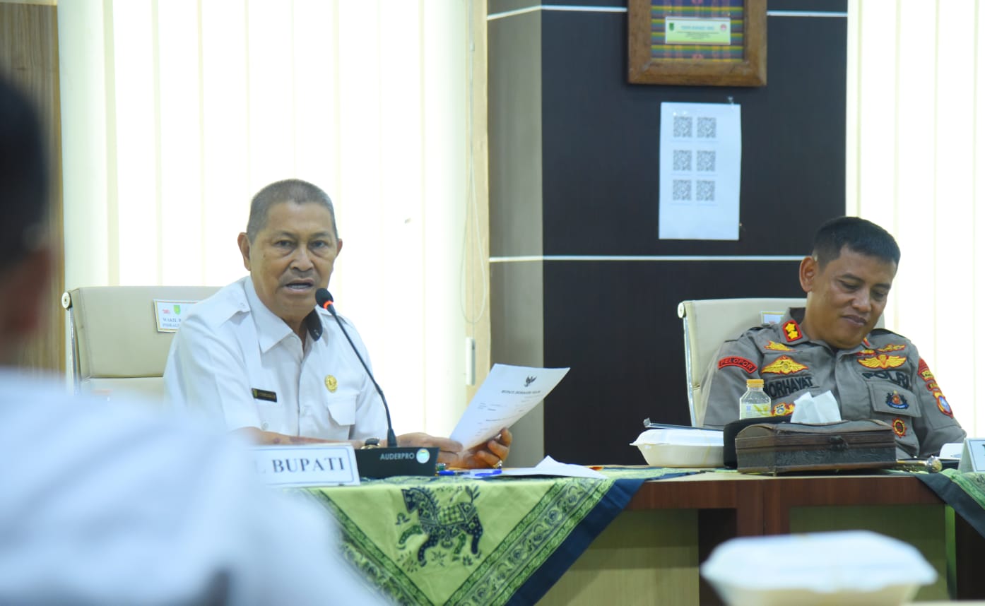 Wakil Bupati H.Syamsuddin Uti pimpin rakor