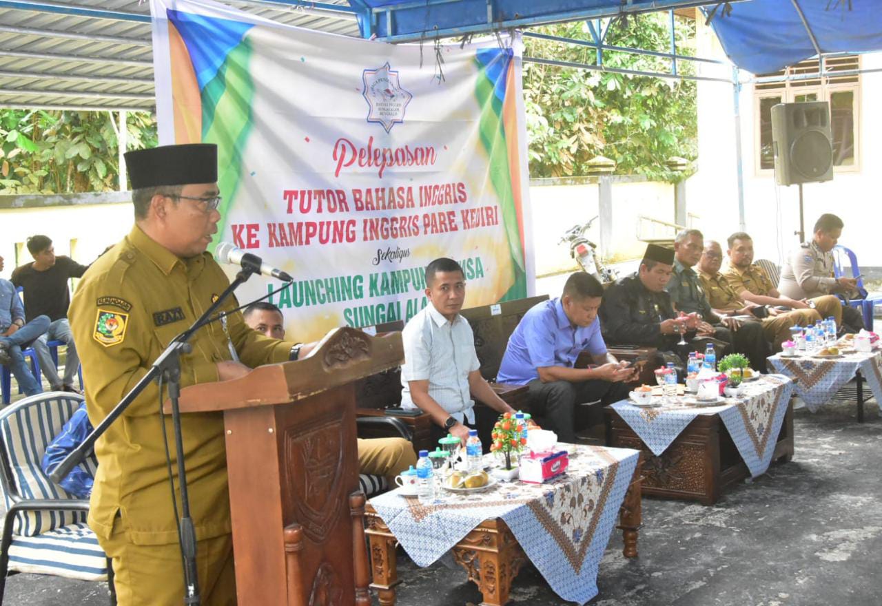 Saat pelepasan tutor bahasa inggris ke Pare