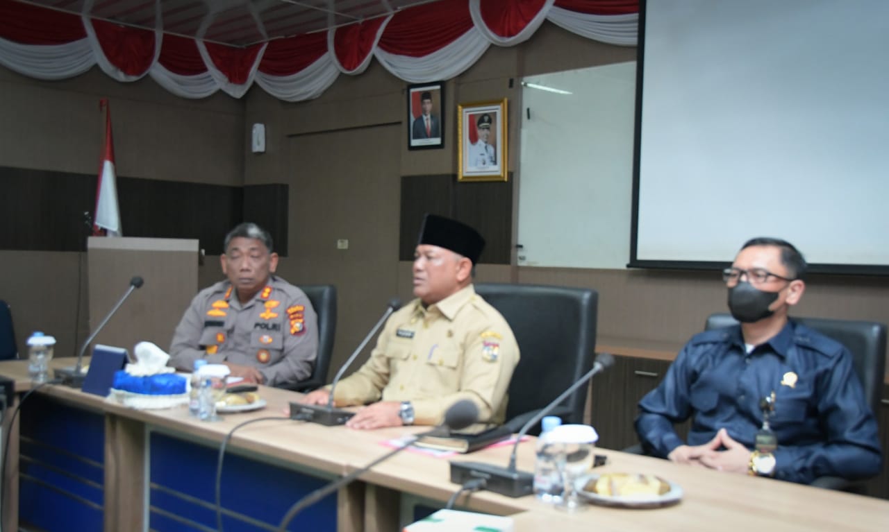 Saat rapat persiapan Nataru di Kampar