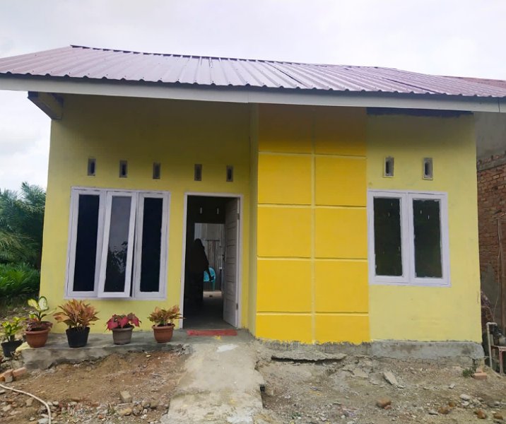Salah satu hasil renovasi program Rumah Layak Huni (RLH) di Pekanbaru. Foto: Istimewa.