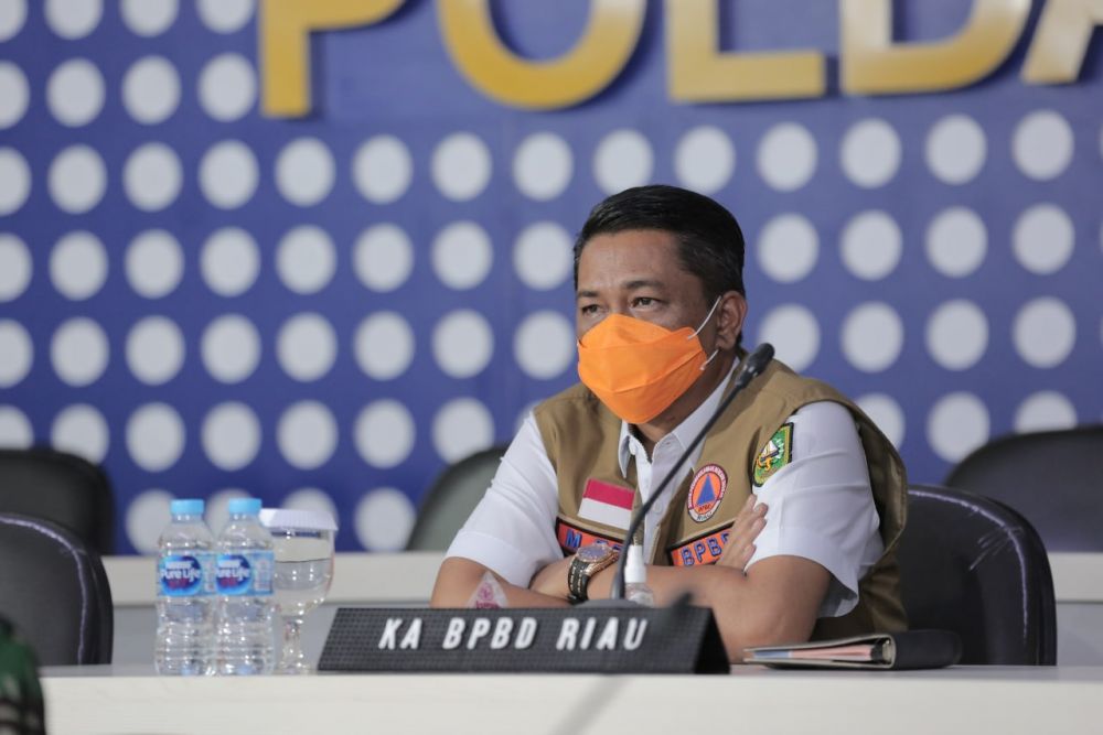 Kepala Badan Penanggulangan Bencana Daerah (BPBD) Riau Edy Afrizal
