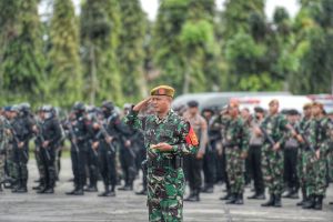 Apel persiapan pengamanan kedatangan Presiden Jokowi ke Riau