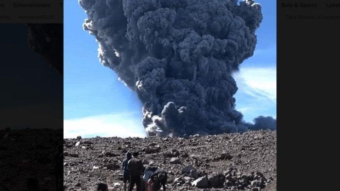 Saat gunung marapi erupsi