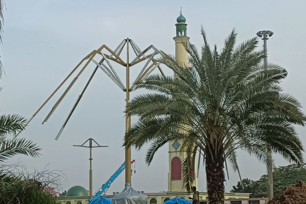 Payung Elektrik Masjid Raya Annur Riau