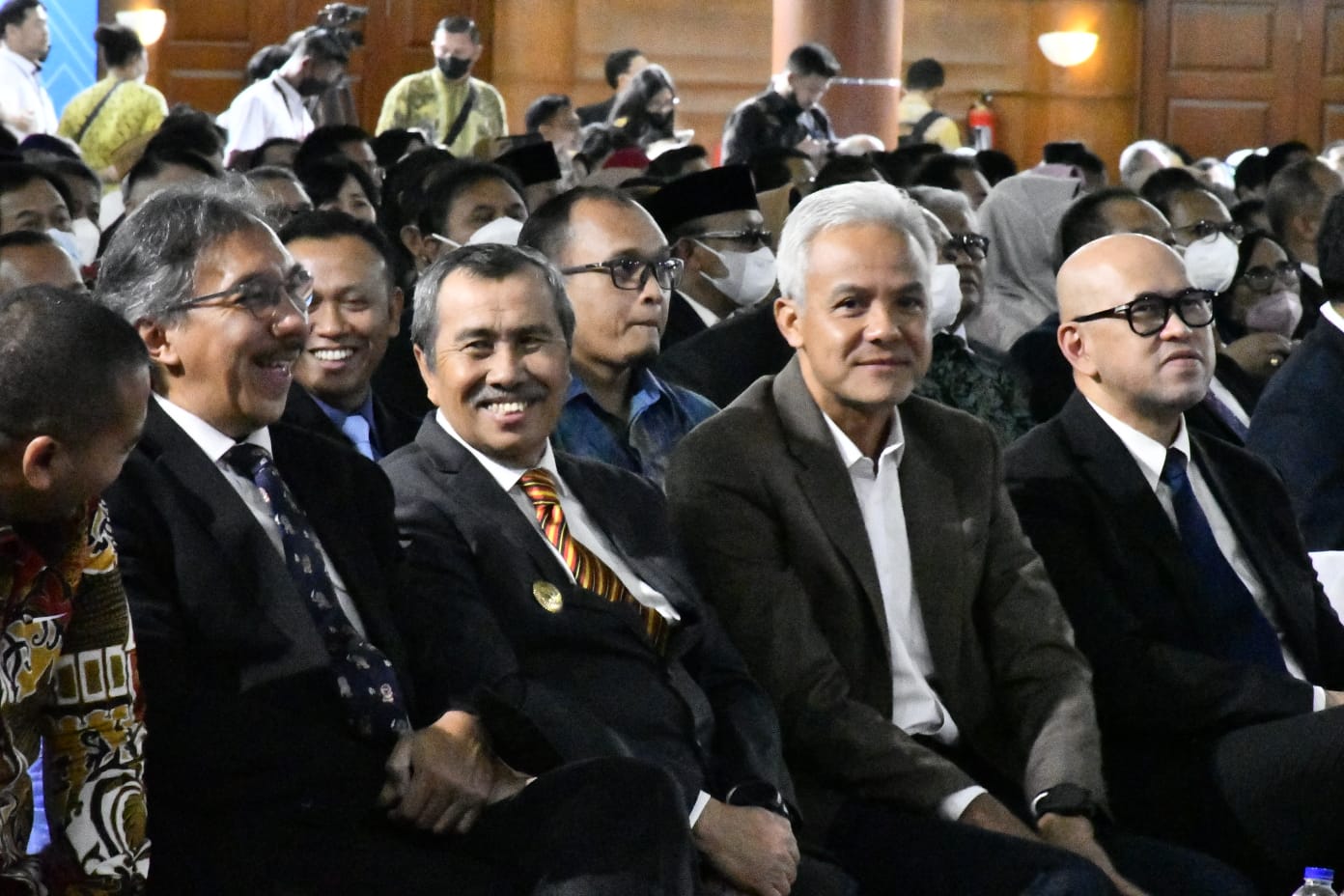 Gubri Syamsuar saat acara pelantikan Rektor IPB