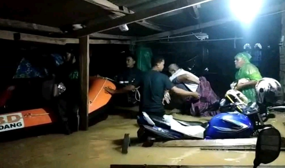 Kawasan terdampak banjir di Kota Padang