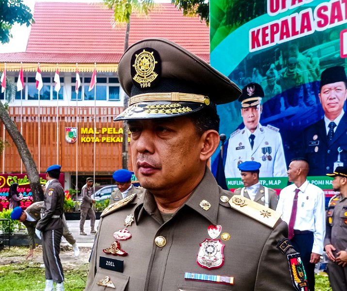 Kepala Satpol PP Pekanbaru Zulfahmi Adrian. Foto: Surya/Riau1.