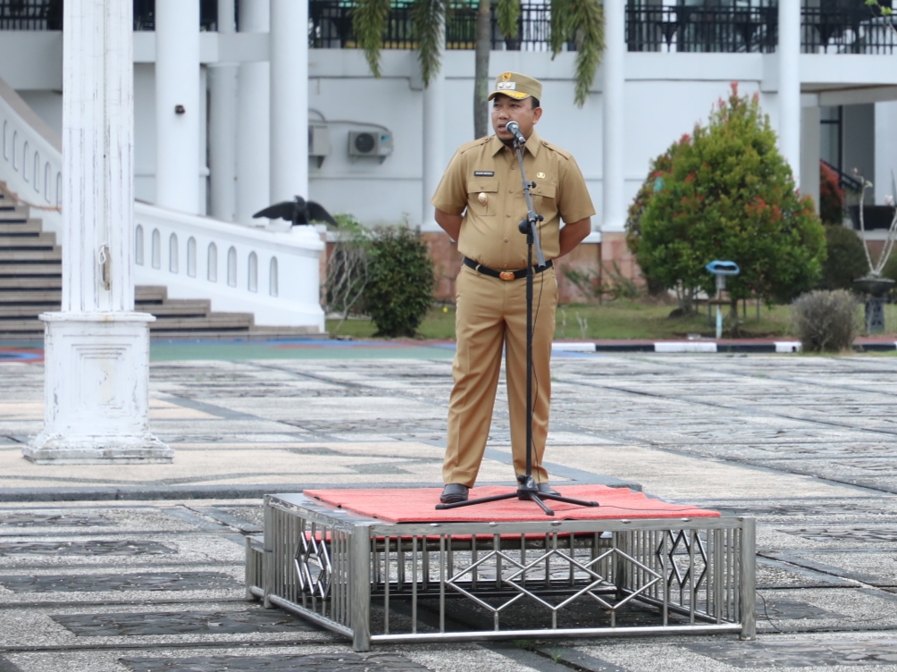 Wakil Bupati Siak, Husni Merza dalam arahannya