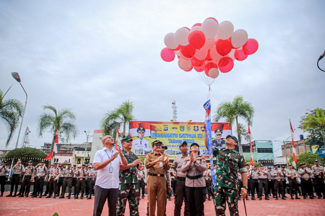 Usai Upacara HUT Satpam di Kota Dumai