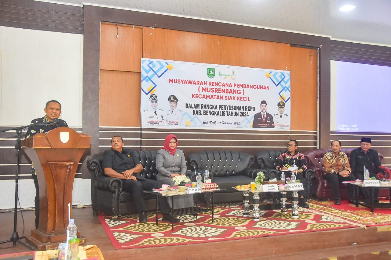 Wakil Bupati Bagus buka Musrembang Siak Kecil