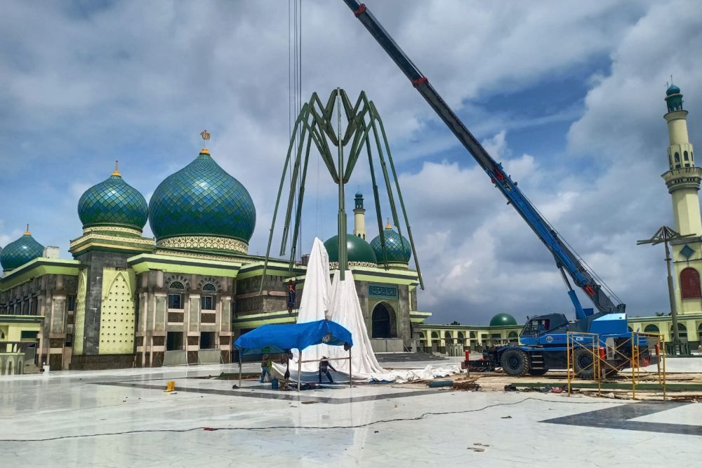 Payung Elektrik Masjid Raya Annur Riau