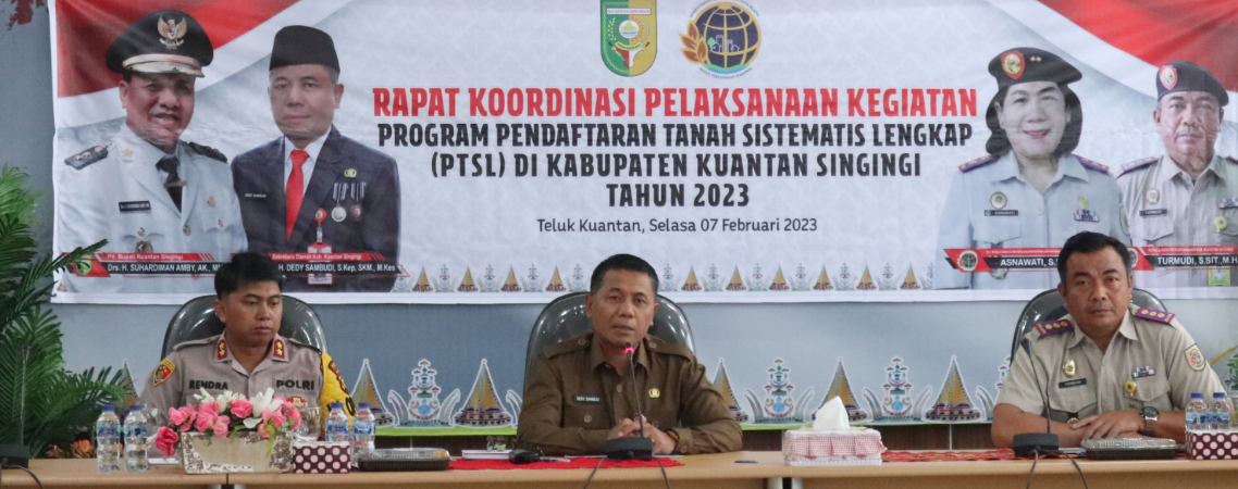 Sekdakab Kuansing, Dedy Syambudi pimpin Rakor PTSL