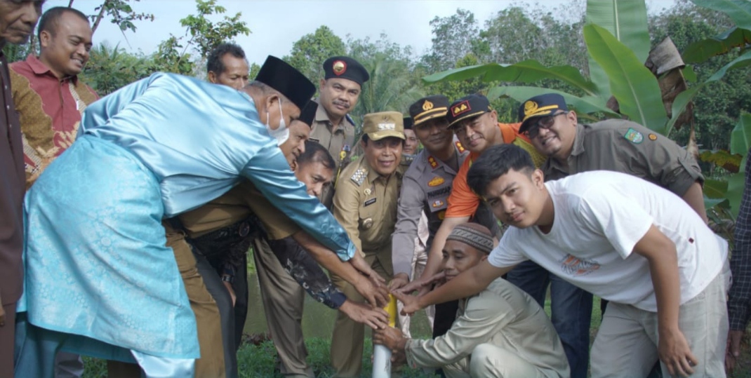 Pemasangan Patok Tanah di Rohul