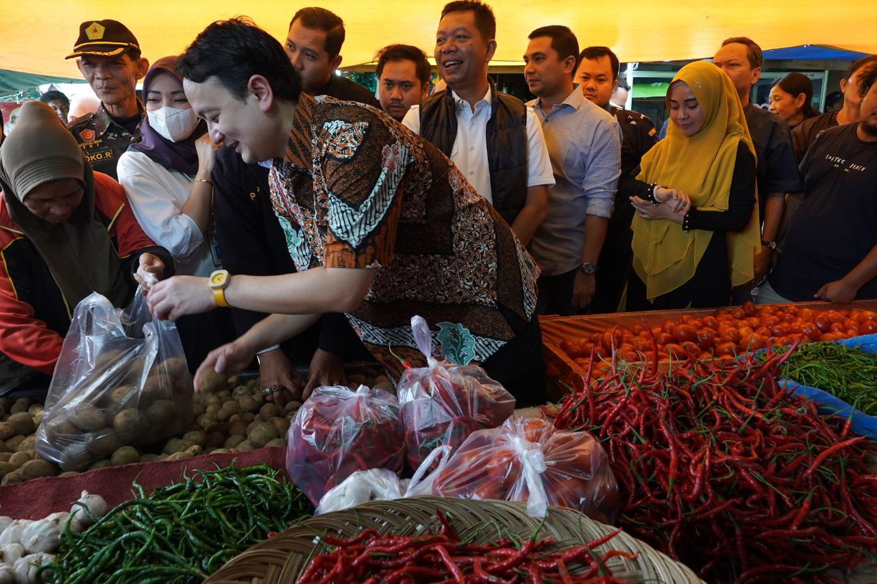 Wamendag, Jerry Sambuaga di Pasar Cik Puan Pekanbaru