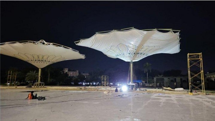 Payung Elektrik Masjid Raya Annur Riau