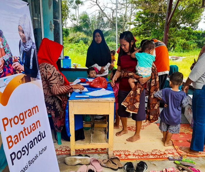 Posyandu Madani di Kelurahan Mentangor mendapat bantuan alat kesehatan dan pelatihan para kader pada 15 Februari 2023. Foto: Istimewa.