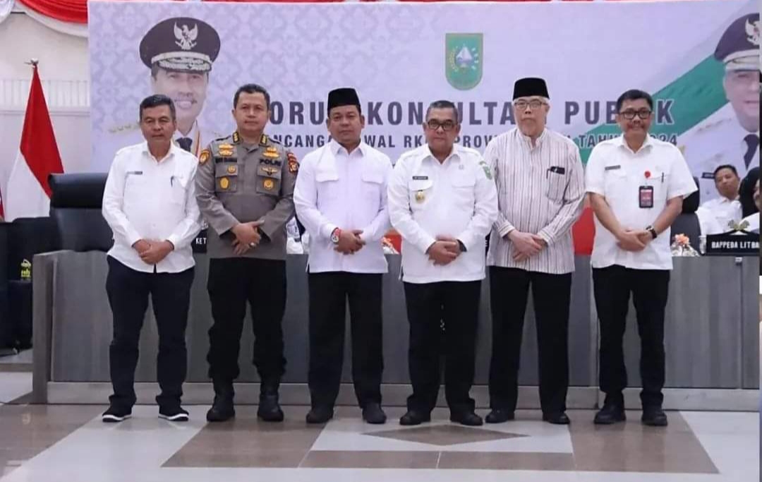 Wakil Ketua DPRD Riau, Syafaruddin Poti Bersama Forkopimda di Forum RKPD 2024.