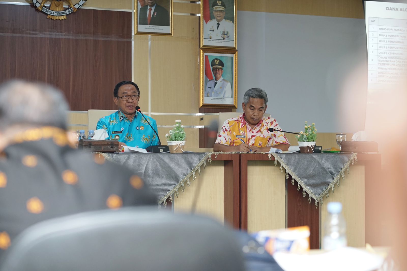Bupati HM Wardan pimpin rapat evaluasi penggunaan keuangan di Pemkab Inhil