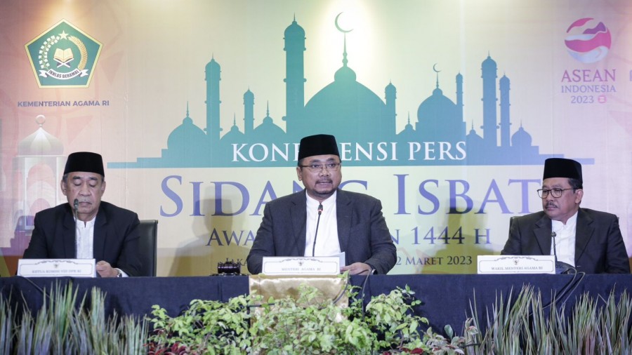 Konferensi pers Sidang Isbat awal Ramadhan 1444 Hijiriah