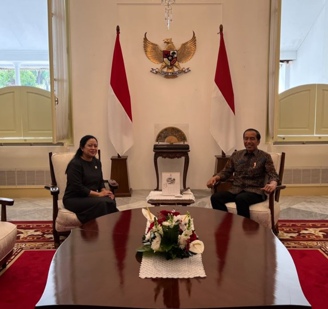 Saat pertemuan Puan Maharani dengan Presiden Jokowi
