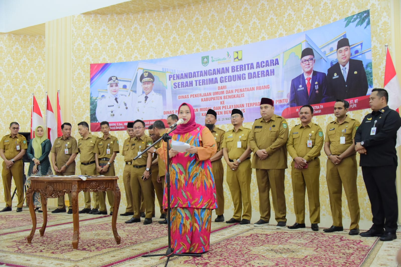 Serah terima gedung MPP dari Dinas PUPR pada DPMPTSP)