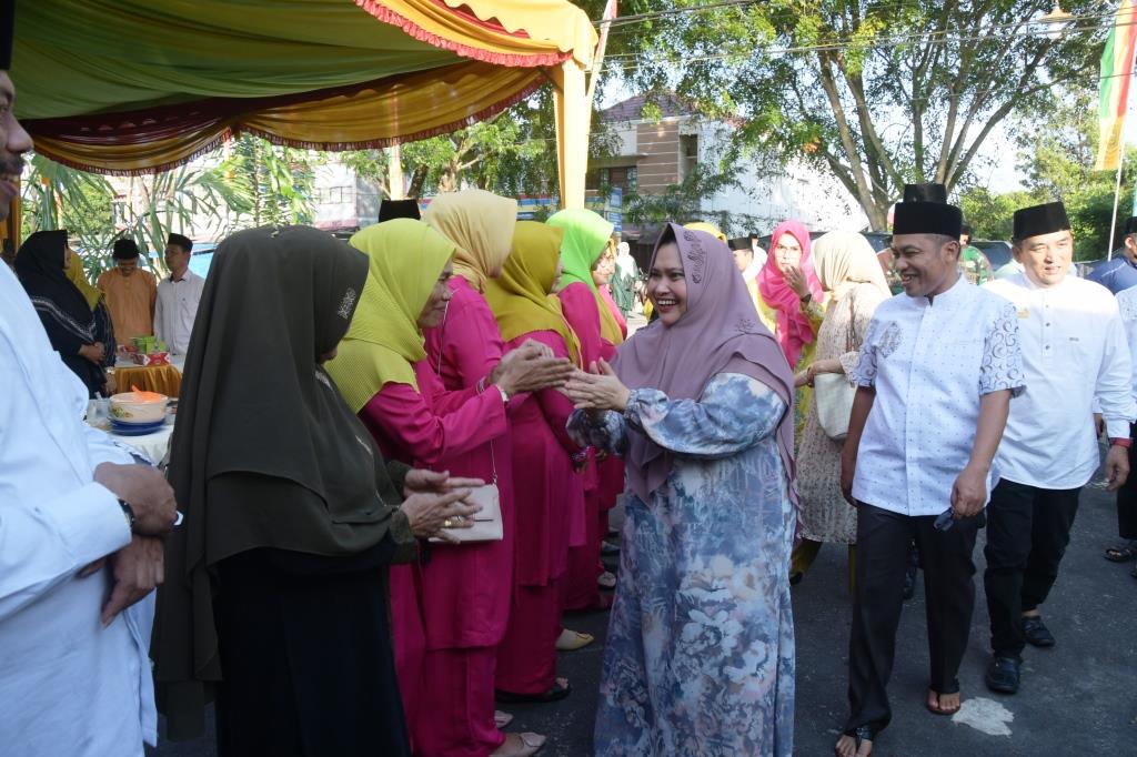 Bupati Kasmarni saat safari ramadhan di Kecamatan Bengkalis