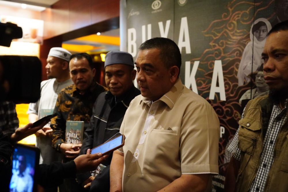 Wagubri Edy Natar usai nonton bareng film Buya Hamka