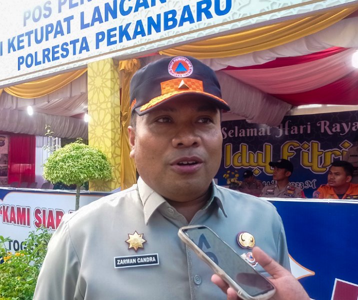 Kalaksa BPBD Pekanbaru Zarman Candra. Foto: Surya/Riau1.