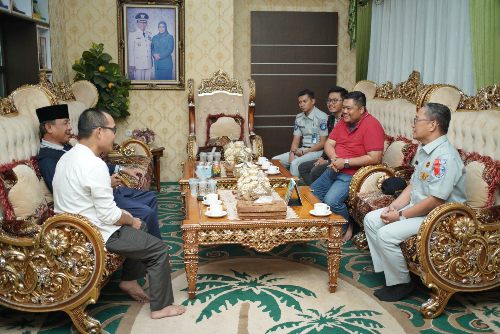 Pertemuan Bupati HM Wardan bersama pihak Jasa Raharja