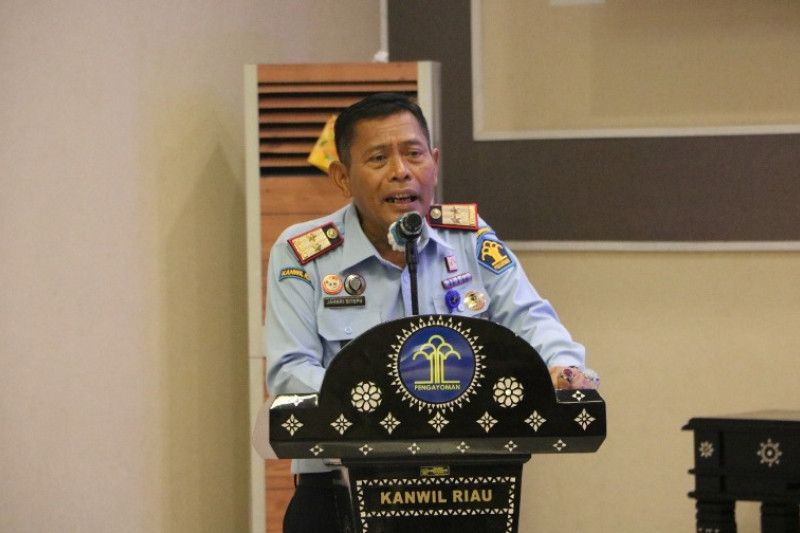 Kepala Kantor Wilayah Kementerian Hukum dan HAM Riau, Mhd. Jahari Sitepu
