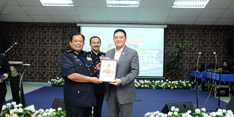 Usai penandatanganan kerja sama Polda Riau dengan Polis Melaka