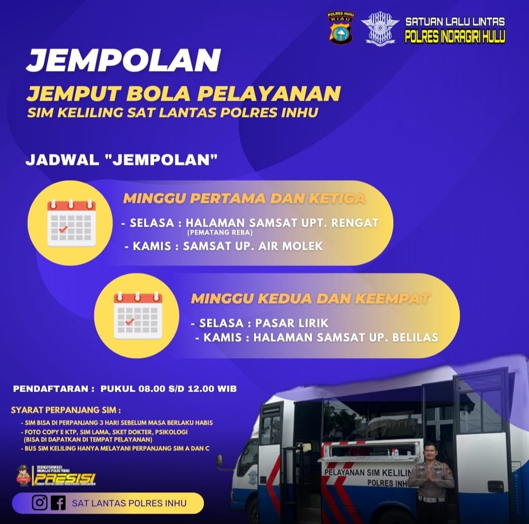 Jempolan Mempermudah Masyarakat Inhu Perpanjangan SIM