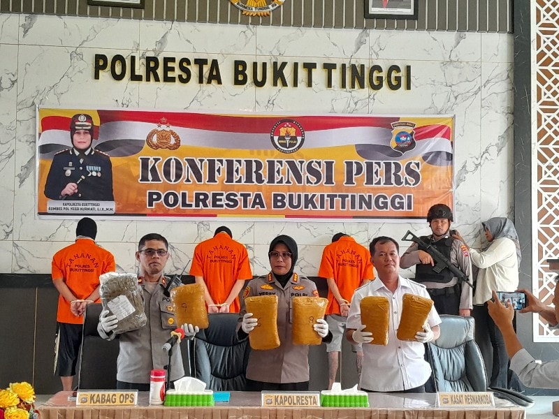 Konferensi Pers Polresta Bukittinggi