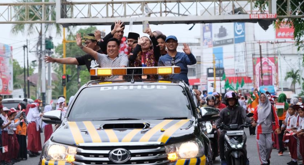 Penyambutan atlet Sepak Takraw Sea Games Kamboja Muhammad Hafiz dan Wan Annisa