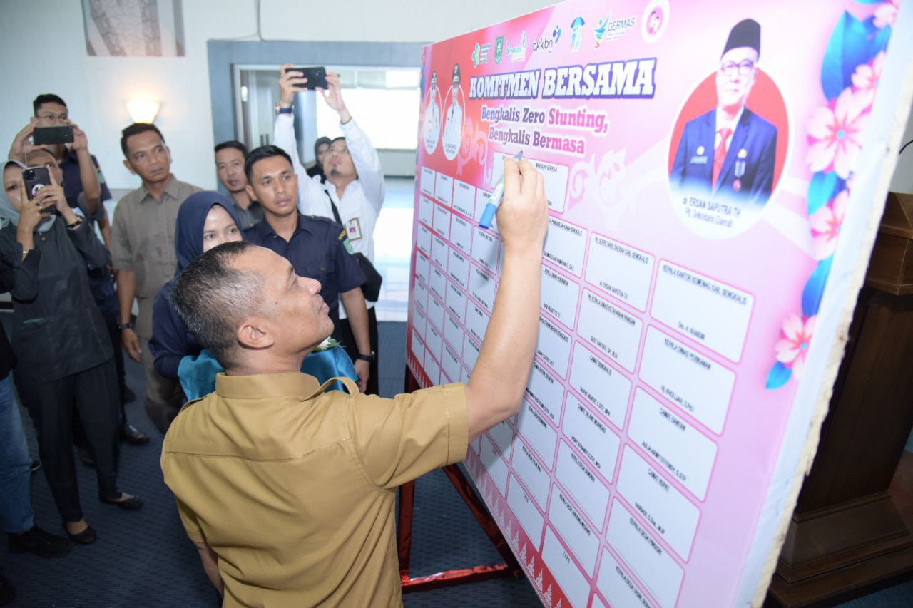 Wabup Bengkalis saat Rembuk Stunting Kabupaten Bengkalis Tahun 2023