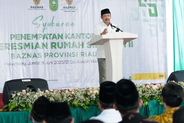 Ketua Badan Amil Zakat Nasional (BAZNAS) RI, Noor Achmad dalam sambutannya