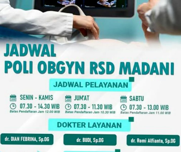 Layanan Poli Obgyn di RSD Madani. Foto: Istimwwa