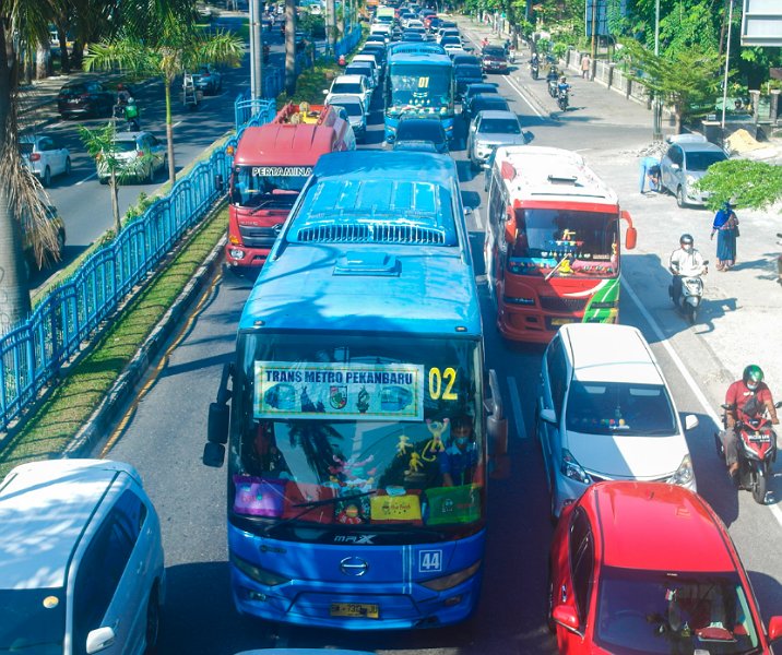 Bus Trans Metro Pekanbaru. Foto: Surya/Riau1.