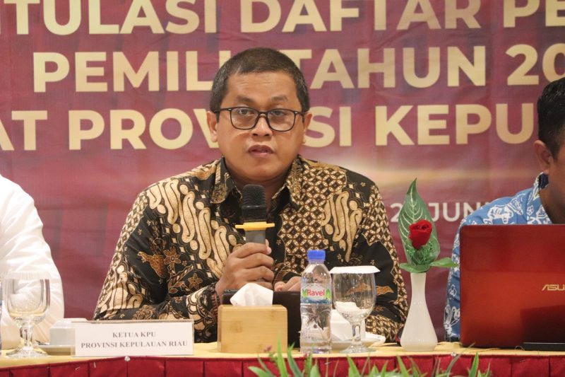 Ketua KPU Provinsi Kepri, Indrawan Susilo Prabowoadi