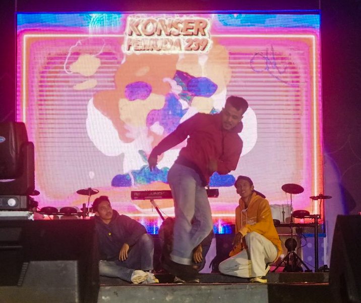 Penampilan Break Dance di pentas Konser Pemuda di RTH Tunjuk Ajar pada 1 Juli 2023. Foto: Istimewa.