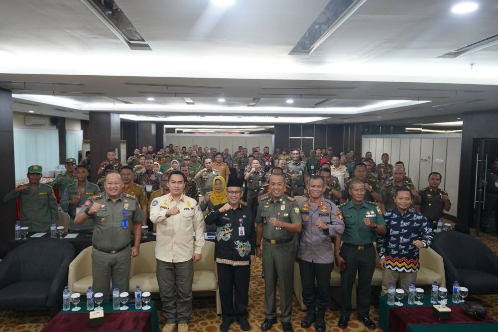 Peserta Rakor persiapan pemilu Satpol PP Riau