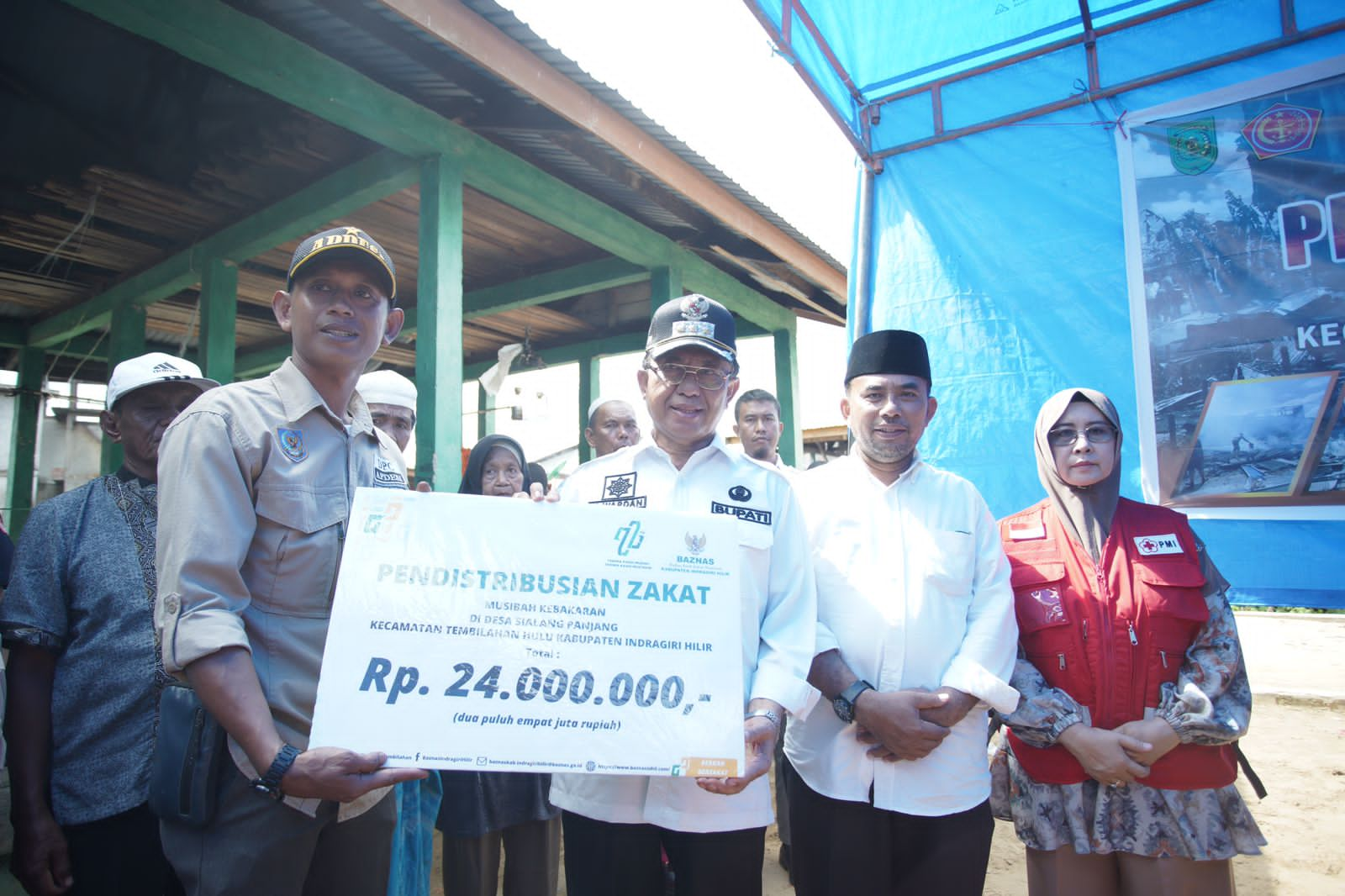 Penyaluran zakat Baznas Inhil