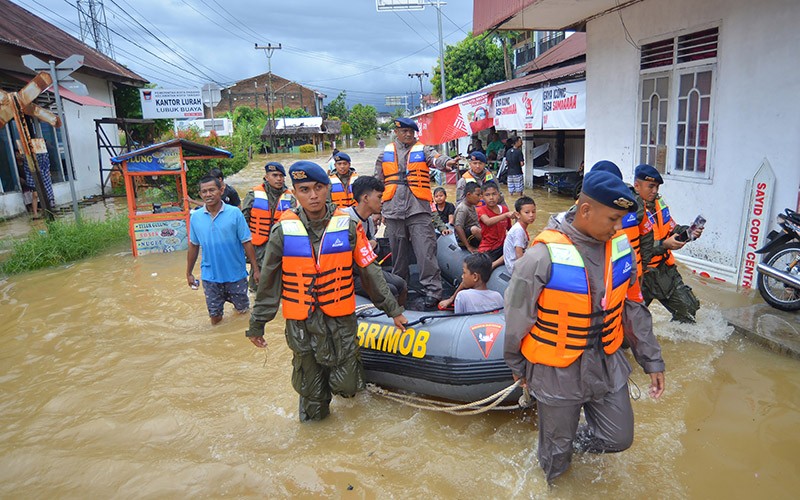 Kawasan terdampak banjir di Kota Padang