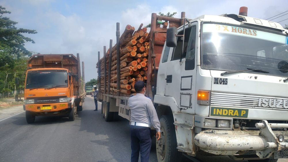 Razia Dishub Riau di Kampar