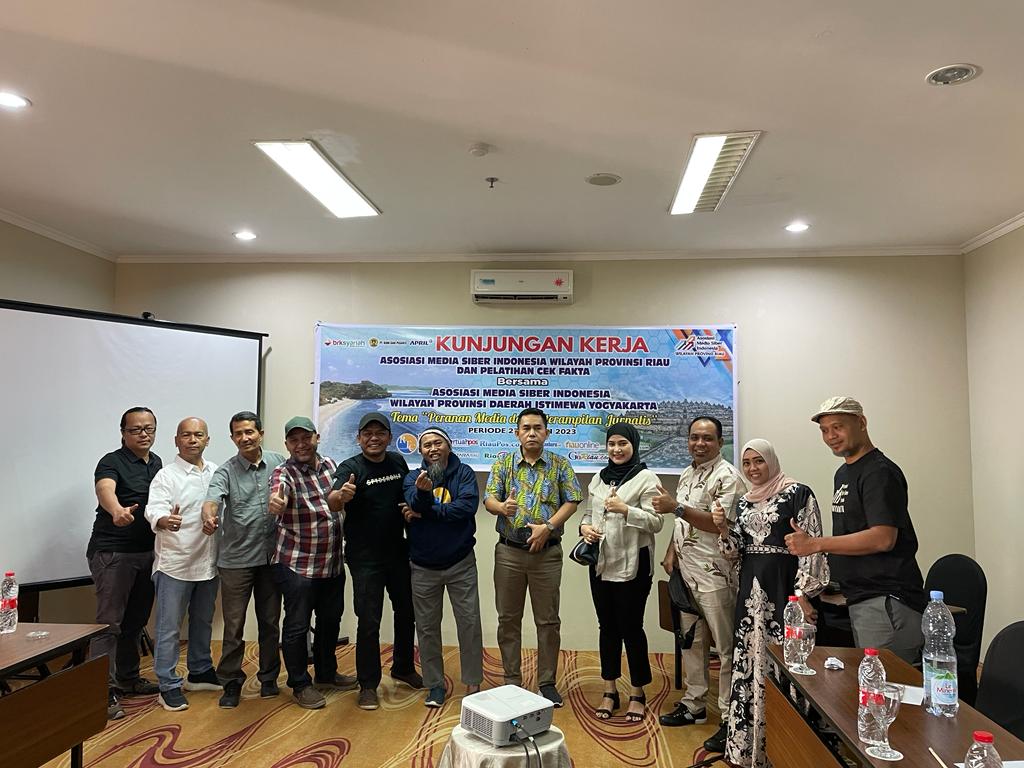 Gelar Kunjungan Ke Yogyakarta, AMSI Riau Tambah Wawasan Mengelola Bisnis Digital.